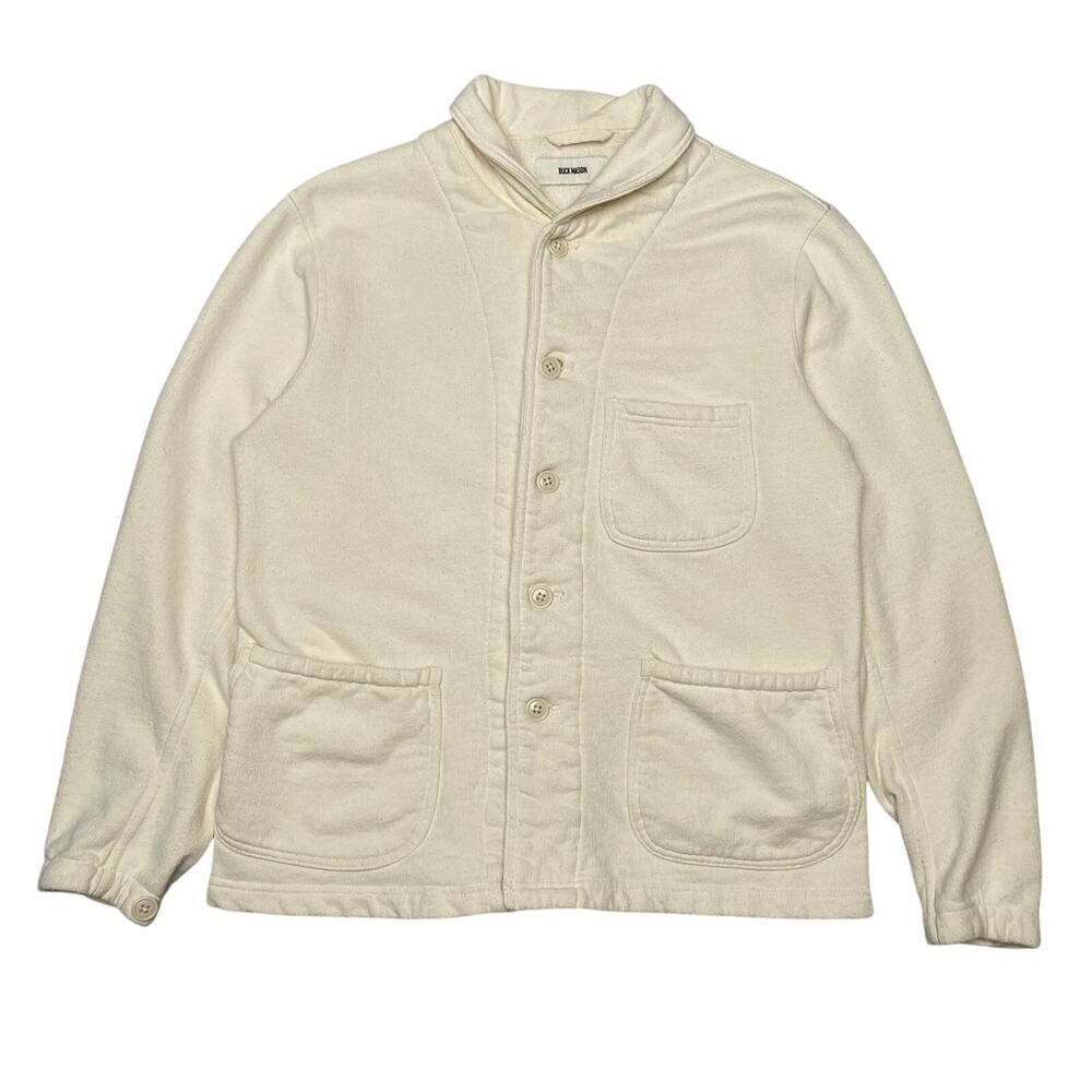 Buck Mason Shawl Collar Chore Cardigan Sweater Men's Small Quiet Luxury